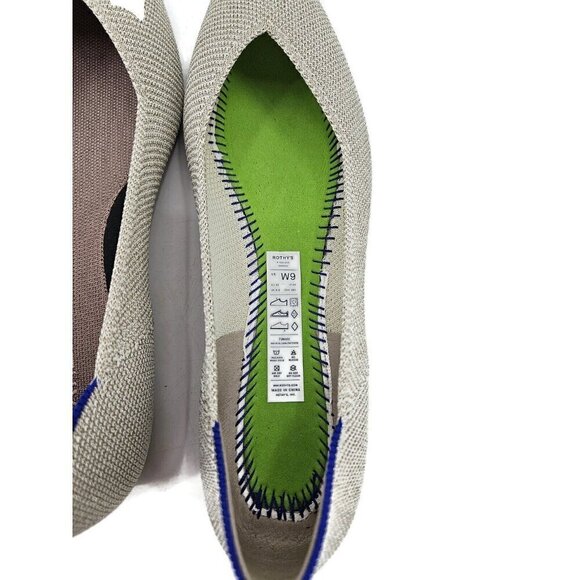 New Rothy's The Point II Diamond Twill Womens 9 Rothys Flats - Picture 9 of 9